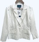 LAFAYETTE 148 New York Women’s White Cream Ivory Linen Lace Jacket Blazer 12 New