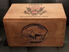 Vintage Denver Colorado US Mint Advertisement Wood Crate Americana