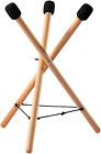 Handpan Drum Stand, Solid Wood Adjustable Triangular Extendable Snare Holder Bra