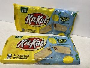 Kit Kat  LEMON CRISP Limited 12 Full Size 1.5 oz Bars! Two Sealed Packages 2/25