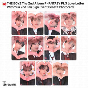 The Boyz Phantasy Pt.3 Love Letter Withmuu 2nd Fan Sign Benefit Photocard KPOP