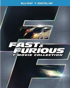 Fast & and Furious 7-movie Collection BLU-RAY BD Box Set *NEW/SEALED* FREE SHIP