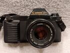 Canon T50 camera, with 50mm f/1.8 lens, it is in working order