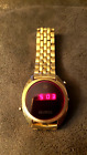 Rare HELBROS Vintage Red LED Men's Watch - Original box and papers - READ