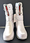 Women New Winter White Snow Boots  Waterproof Anti Slip Faux Fur Lined US 7.5