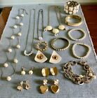 Vintage  Premier Designs,   Faux Pearls,  White / Cream   Mixed Jewelry Lot