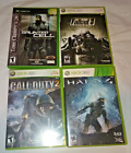 LOT OF 4 XBOX/360 GAMES USED-CALL OF DUTY 2-HALO 4-SPLINTER CELL-FALLOUT 3