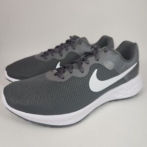 Nike Revolution 6 4E Wide Men's Size 13 EEEE Iron Grey Running Shoes DD8475-004