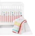 Cloud Island Forest Frolic 4 Pc Nursery Crib Set ~ Doe Owl Pink Infant Baby Girl