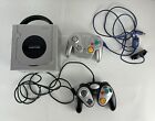 NINTENDO GameCube Lot Silver Platinum Console Controllers GBA Cable DOL-101(USA)