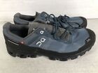 On Mens Cloudventure Blue Black Round Toe Lace Up Running Sneaker Shoes Size 12