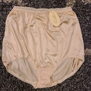 Vintage Cotillion size 9 panties W/ Lace Beige  Nylon