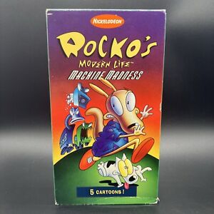 Rocko’s Modern Life Machine Madness VHS 1997 Movie Orange Tape Nickelodeon Film