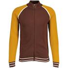 NEW MADCAP MENS RETRO 70s 80s 90s MOD KNITTED TRACK TOP CARDIGAN Fuller MC1095