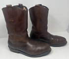 Men's Brown Red Wing Pecos Pull On Leather Steel Toe Boot F2413-11 Sz 9.5 D