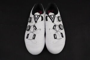 Vittoria Men's Velar Road Cycling Shoes White US Size 8.5 Boa Closure 3-Bolt