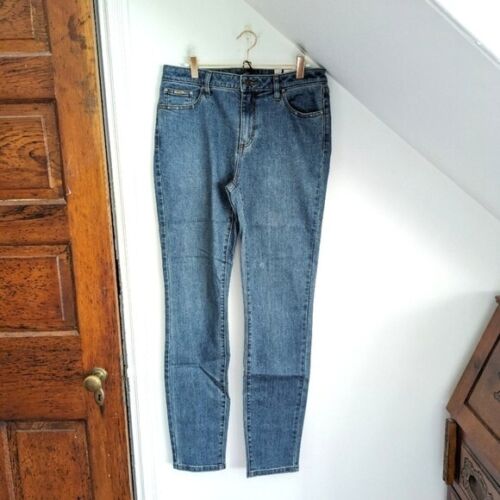 PRANA Women's True Blue Sienna Skinny Stretch Mid-Rise Jeans NEW Size 10 Regular