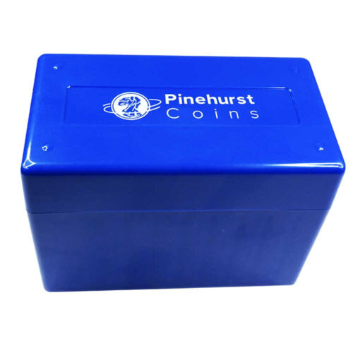 Pinehurst Coins Blue Storage Box for 10 Individual Certified Coins Fits NGC /...