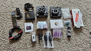Tattoo Complete Kit for Beginners Power Supply 10 Inks