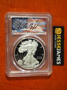 2021 W PROOF SILVER EAGLE PCGS PR70 DCAM PAUL BALAN FIRST DAY OF ISSUE T1 POP 6