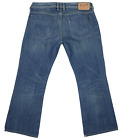 Diesel Mens Zathan 0888A Regular Bootcut Jeans Tag Size 34 Blue Button Fly