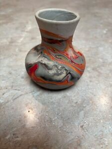 Vintage Nemadji Clay Pottery Vase, 3.5