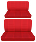Designcovers Fits Ford falcon Front and rear Seat Covers solid red (For: 1995 Ford Ranger)