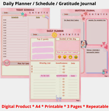 Digital Planner DAILY TO DO LIST GRATITUDE Pastel Cute Goodnotes iPad Printable