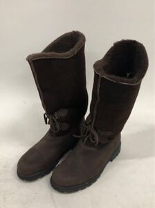 Sorel Kaufman Canada Dark Brown Tall Moccasin Boots Womens Size 9
