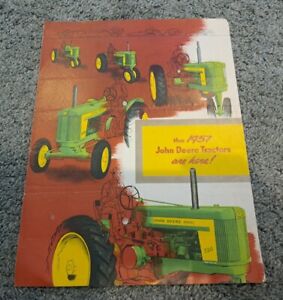 Vintage 1957 John Deere Tractors Sales Brochure