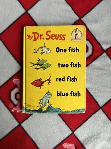 Dr Seuss One Fish Two Fish Red Fish Blue Fish (1960 Beginner Books Edition)
