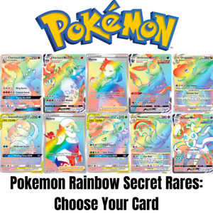 Pokemon Rainbow Secret Rare - Choose Your Card! English Near Mint 100% Authentic