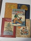 Lot of 5 Old 1927 - 1963 Children's Hardcovers in Various Conditions