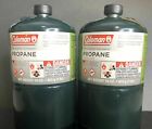 New ListingColeman Propane Cylinder 2 Pack 16 oz 1lb Camping Gas Grill BBQ  Made USA