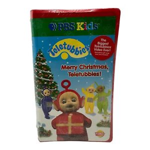 VTG PBS Teletubbies Merry Christmas 2 VHS Set Sealed With Gift Wrap Included