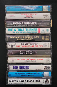 Lot of 11 Motown R&B Cassette tapes | Marvin, Tina, Gladys, Diana, Sly | TESTED