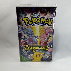 SEALED BRAND NEW Pokemon The First Movie VHS Tape Mewtwo VS Mew #150 - RARE!