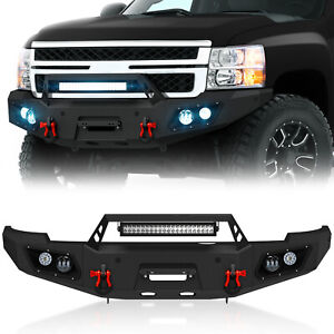 Front Bumper Plate With Sensor Holes For Chevy Silverado 2500 3500 HD 2011-2014