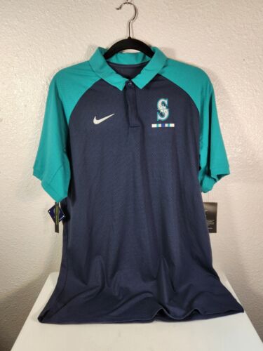 New ListingNike Seattle Mariners Polo Shirt Men’s Dri-Fit Size Medium NWT Standard Fit