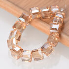 3mm 4mm 6mm 8mm 10mm Cube Faceted Crystal Glass Loose Craft Beads DIY Jewelry