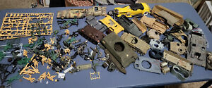 1/35 and few 1/25 PARTS LOT W/OVER 90 FIGURES TANK WW2 GERMAN, US, SOVIET