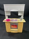 Barbie Kitchen Vintage 1999 Mattel So Real So Now Stove Oven Fry Pan Coffee Pot