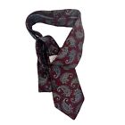 Dimitri New York Milano All Silk Tie Cravat Burgundy Paisley Elegant Italian