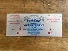 January 1961 kennedy inauguration Full Ticket President JFK Honored Guest