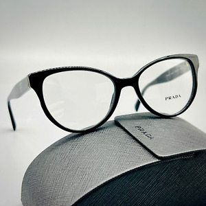 Prada VPR 01U 1AB-101 Women Eyeglasses -52-17-140mm- Black 100% Authentic
