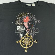 Pirates of the Caribbean Shirt - Captain Jack Sparrow - Jonny Depp - Adult 1X
