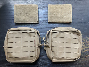 2x Tracer Tactical SCOUT Pouches + 2x Crayon Box Coyote Tan NWOT