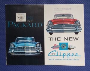 1956 PACKARD + Clipper Automobile Dealership Sales Brochure - Huge Poster Opened