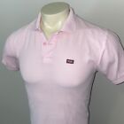 Vtg 60s 70s Brittania Shirt Mens Large Pique Pink Tennis PolyCotton Hipster Polo