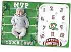 Football Baby Monthly Milestone Blanket Sports Month Blankets Growth 40